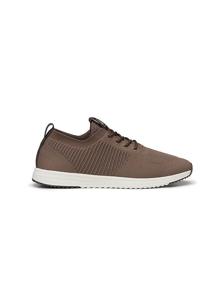 Sneaker MARC O'POLO "aus recyceltem Polyester", Herren, Gr. 43, schwarz nickle, Obermaterial: 100% Polyester, unifarben, Schuhe Sneaker